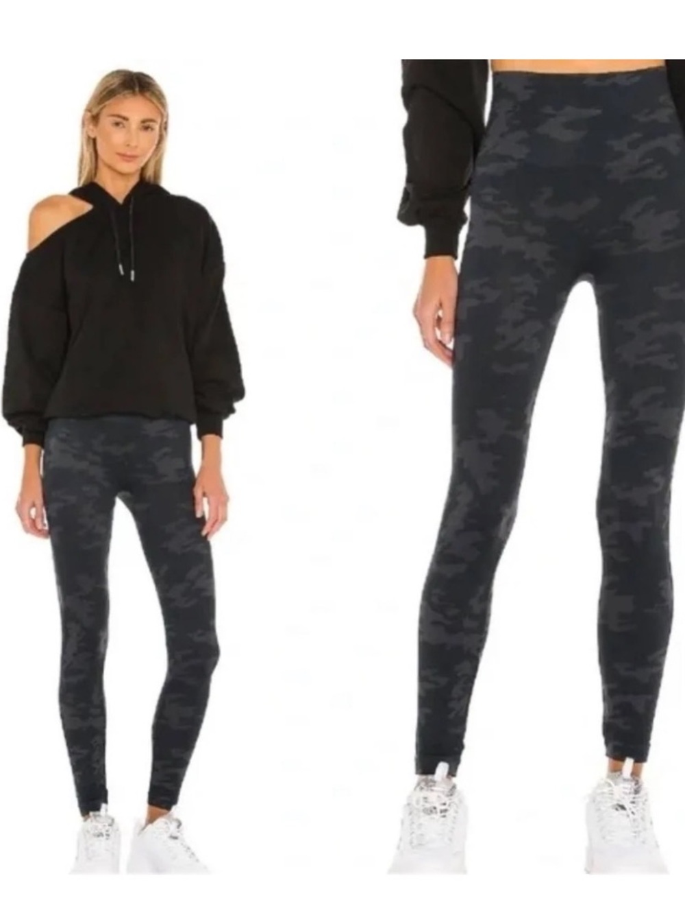 NWOT SPANX Look at me Now Seamless Camo High-Waisted Leggings Size Large